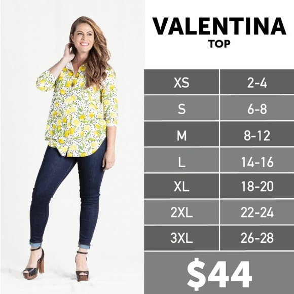 LuLaRoe Valentina tops bundle - grey denim print, blue denim print, size S - Picture 2 of 2